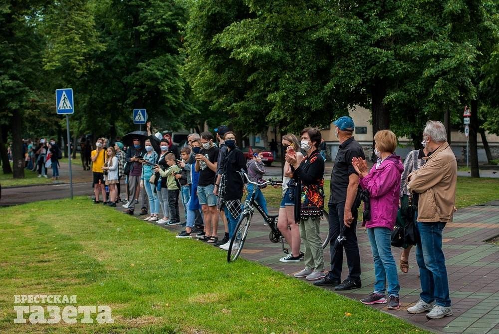 Акция солидарности в Бресте. Фото: . Брестская газета