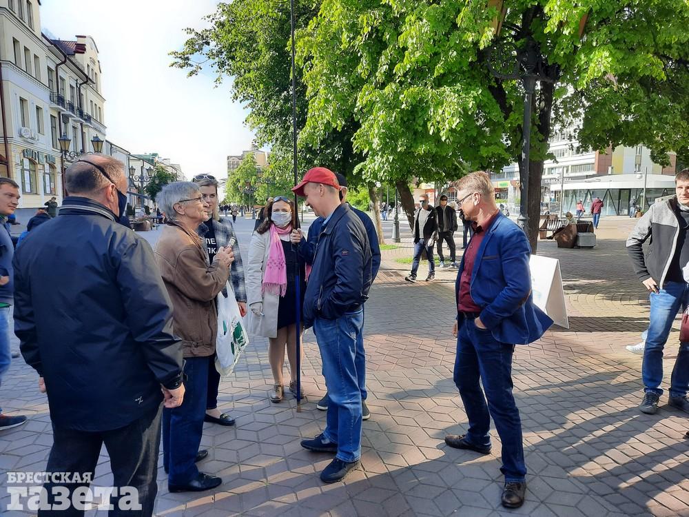 Валерец Цепкало в брест 1 июня 2020 года. Фото: . Брестская газета