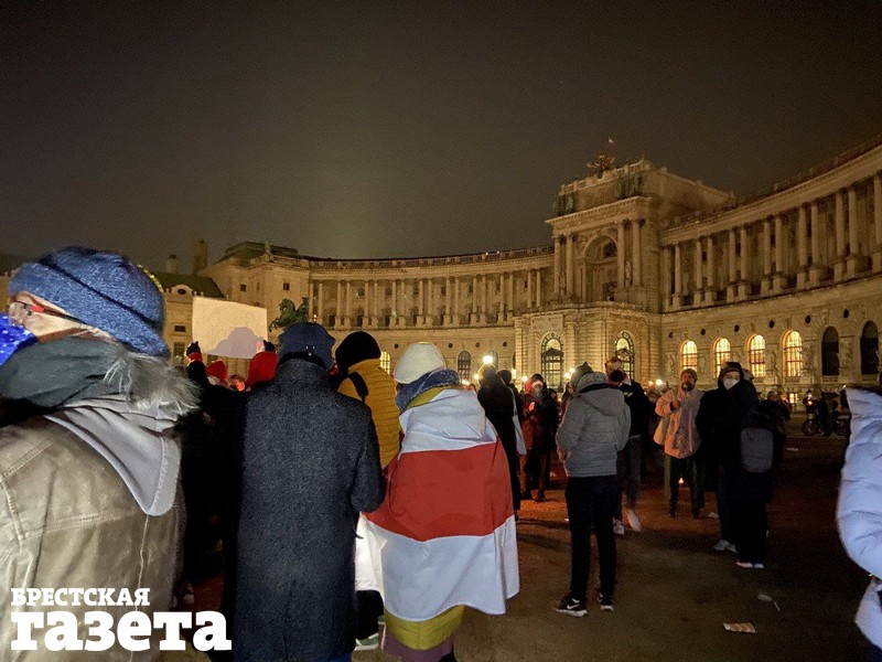 Австрия, беженцы, Украина ,война, митинг,