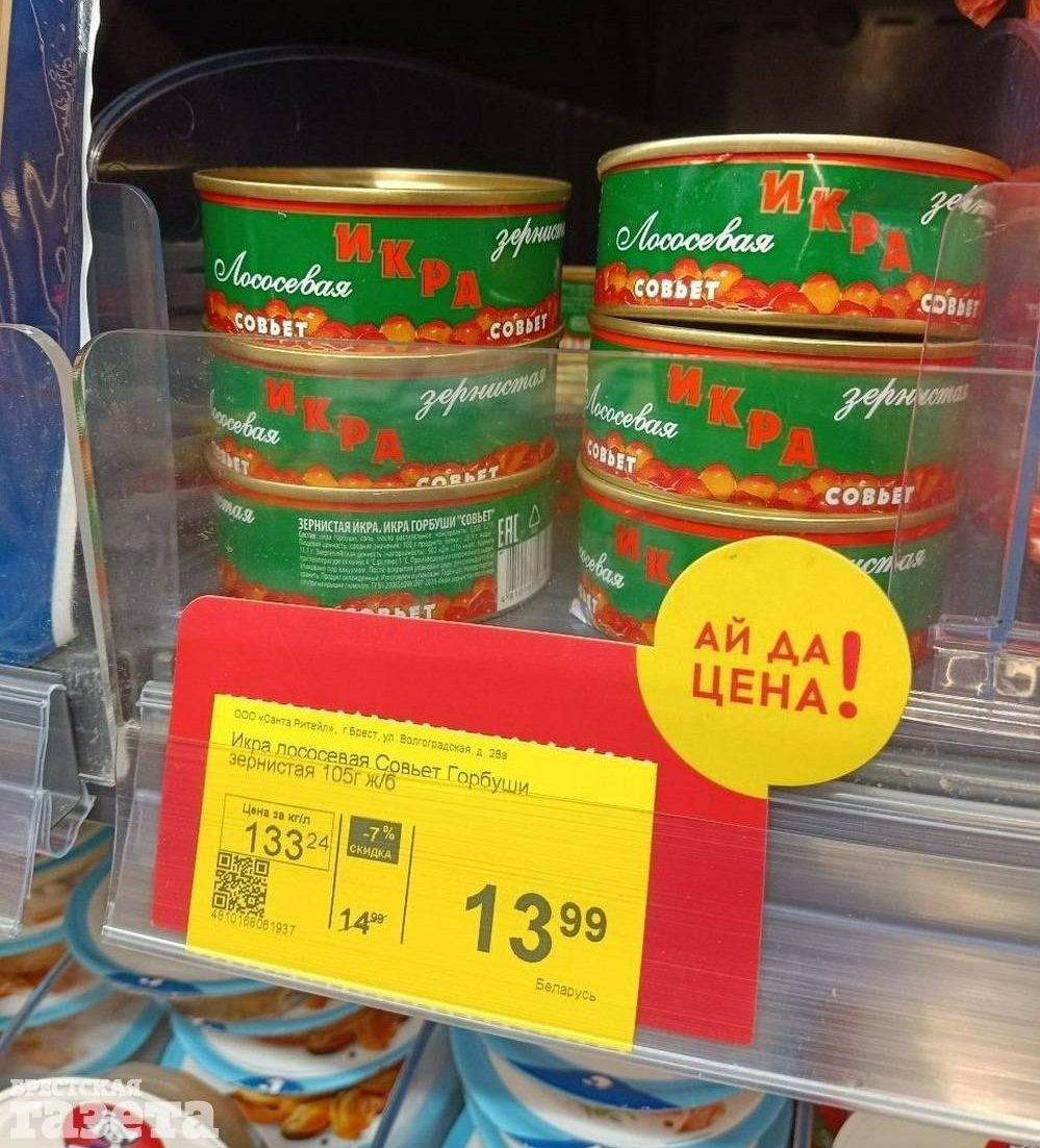 Цены на продукты