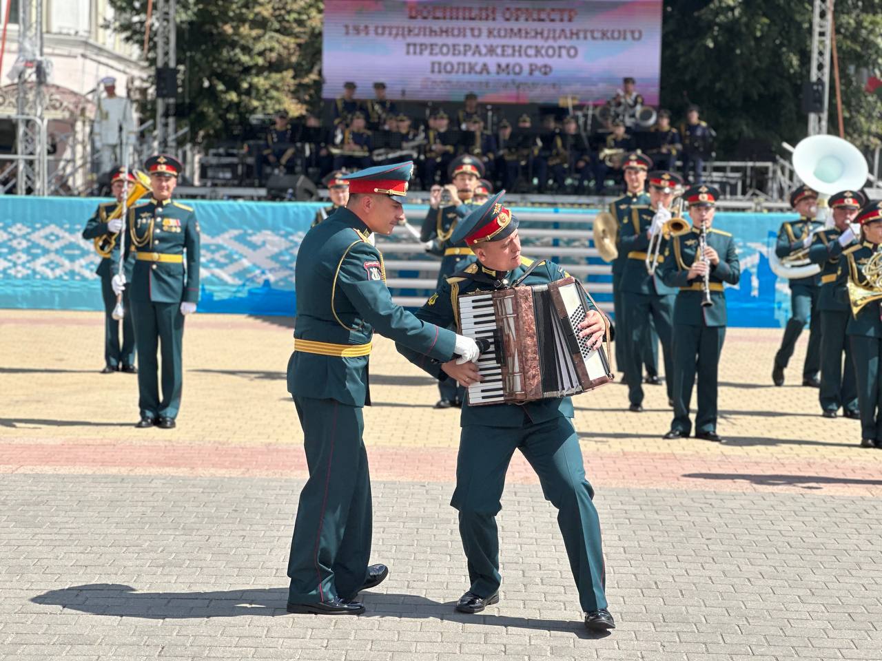 Выступление творческих коллективов Международного Парада оркестров «Брестская крепость». Фото: телеграм-канал «Любимый Брест».