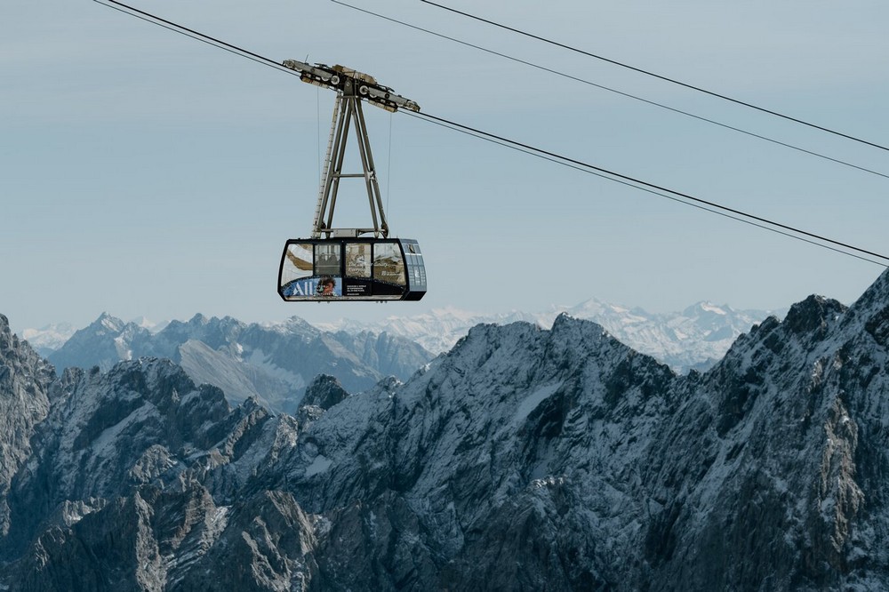 Кабина подъемника на Цугшпитце. Фото: zugspitze.de