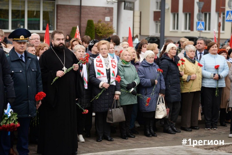 Во время мероприятия в память о жертвах Брестского гетто