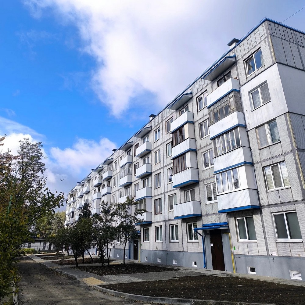 Дом №16 на улице Рокоссовского в Бресте после капитального ремонта. Фото: КУП «Брестгорремстройтрест»