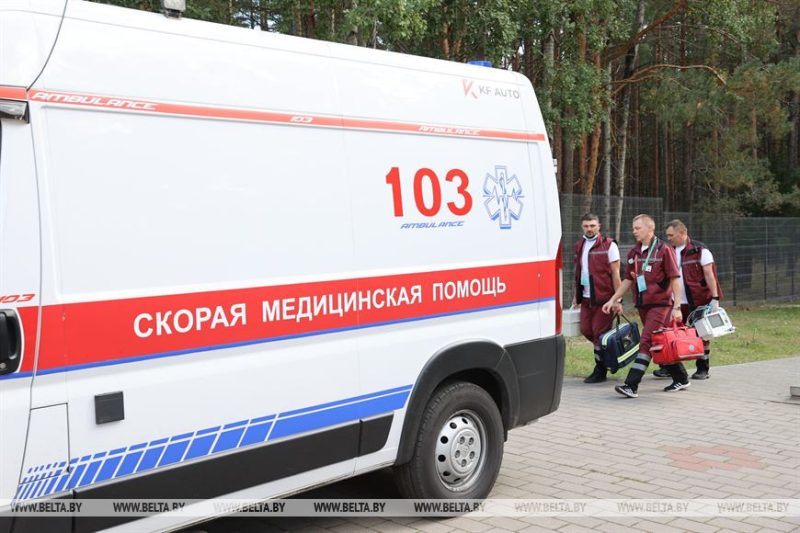 Бригада скорой помощи в Барановичах, в которой работал Михаил Четырбок. Фото: БелТА