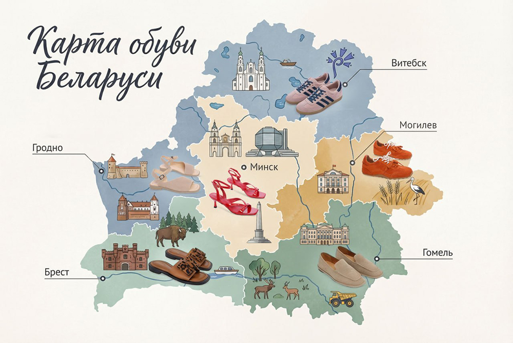 карта обуви