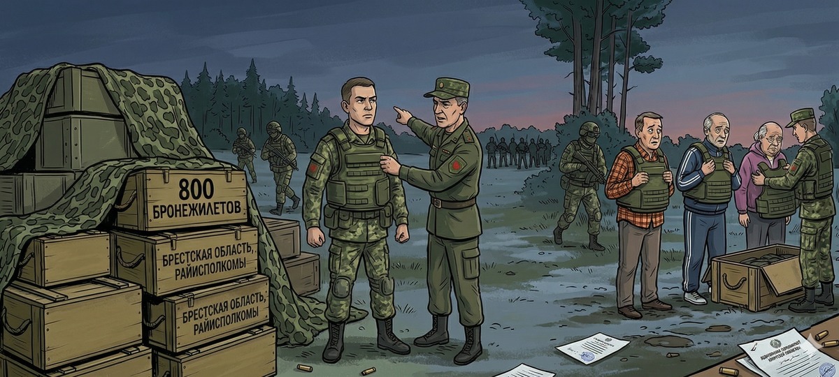 Бронежилеты для чиновников в Брестской области. Иллюстрация сгенерирована в Google Nano Banana 2