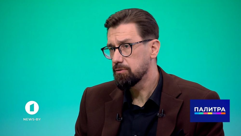 Николай Власюк во время интервью на госТВ. Скриншот видео