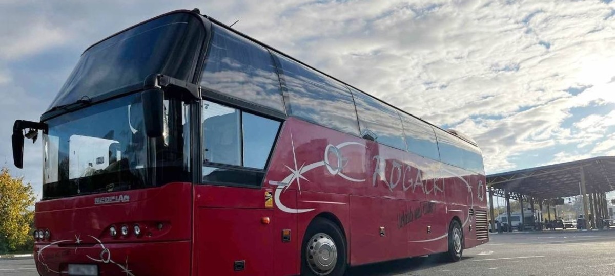 Автобус Neoplan, который изъяли брестские таможенники. Фото: ГТК Беларуси